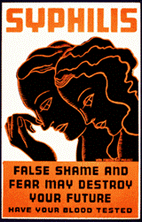 Ενημερωτική αφίσα του 1930  για τη σύφιλη - Ουρολογικό Ιατρείο Σωκράτη Π. Καταφυγιώτη